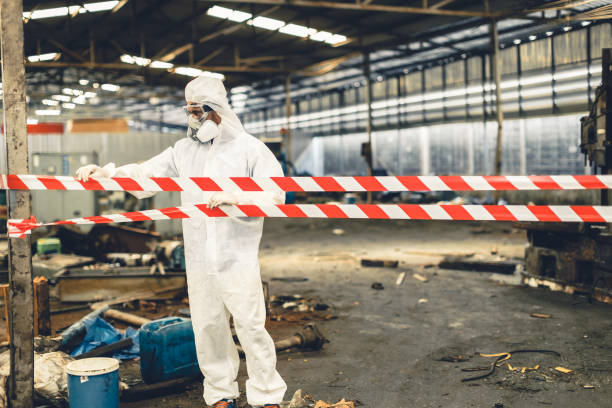 Professional Hoarding Cleanup technician working in Marion, MA
